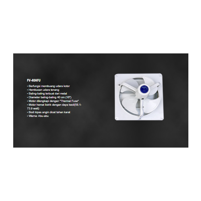 Panasonic Exhaust Fan Wall Mounted - FV40AFU